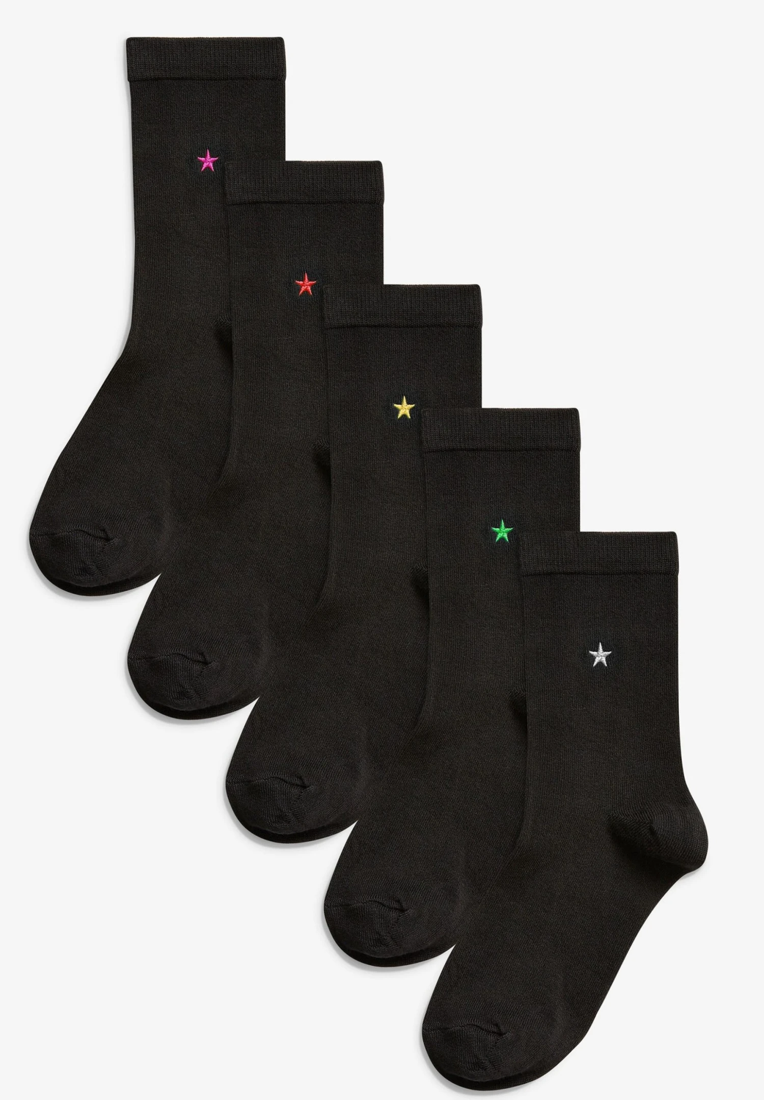 Next Motif Ankle Five Pack - Sokken - Black 3 Next Motif Ankle Five Pack - Sokken - Black