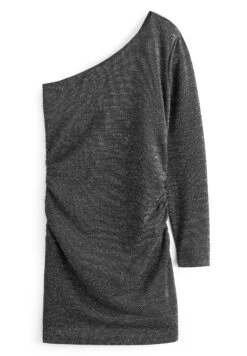 Next One Shoulder Sparkle Standard - Cocktailjurk - Black -Next 394c1c6d7b474992bae4bfa096d1479e