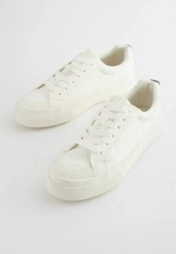 Next ChunkyStandard - Sneakers Laag - White Broderie -Next 39721f2c766346158025592e46f7987d