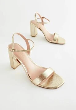 Next Forever Comfort Block Simple- Sandalen Met Hoge Hak - Gold -Next 3b7494d8162e42b3bcb0b11cb2b515f6
