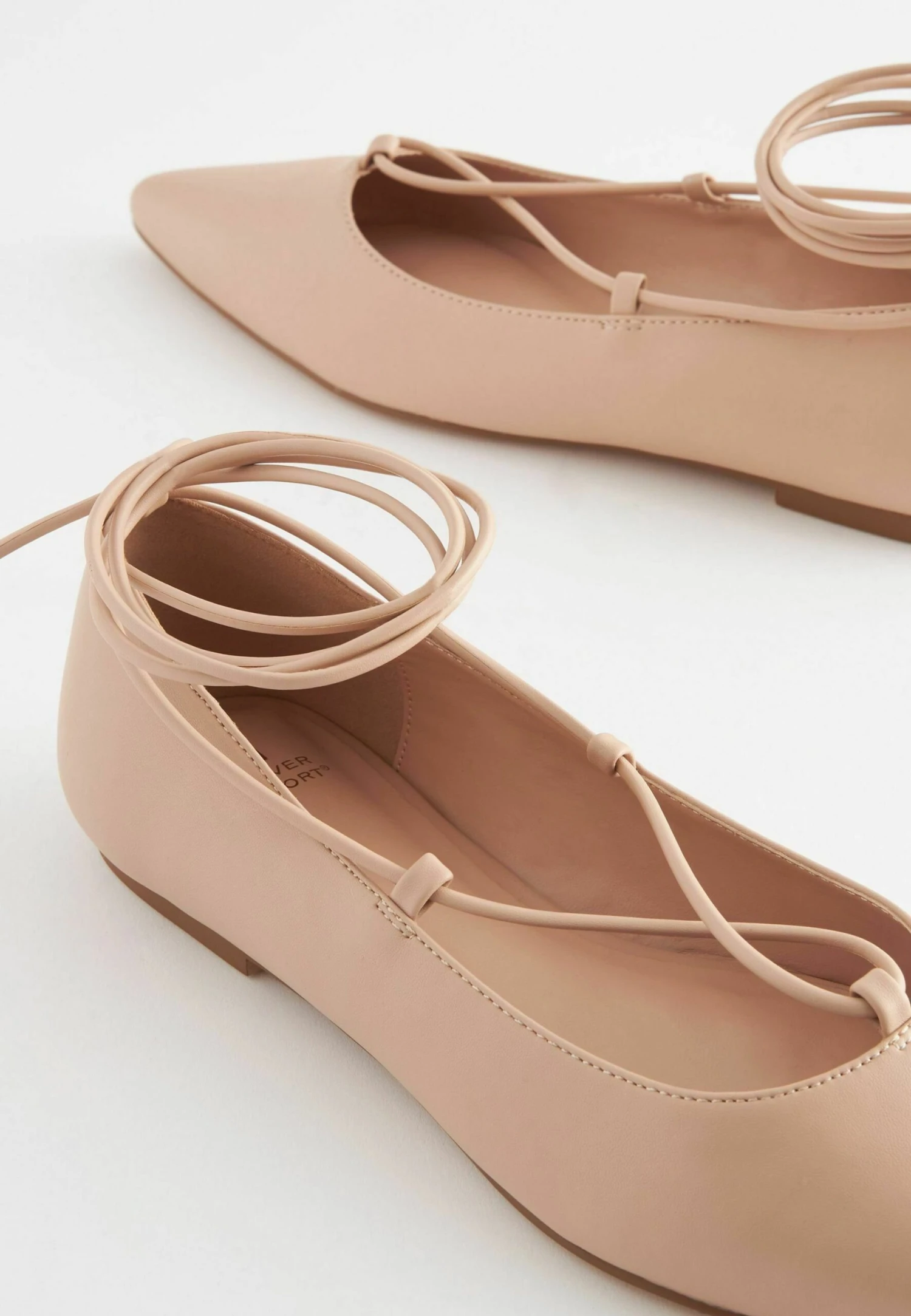 Next Forever Comfort Point Toe Tie Standard - Ballerina´S Met Bandjes - Camel Natural 8 Next Forever Comfort Point Toe Tie Standard - Ballerina´S Met Bandjes - Camel Natural - Afbeelding 6