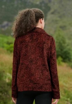Next Outdoor Zip Neck- Fleece Trui - Rust Brown/Black -Next 3ba656f1954e4d828f31360192d57e37