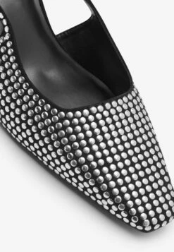 Next Forever Comfort® StuddedKitten Heels Standard - Slingback Ballerina´S - Black -Next 3bf68039970846898cfbb56d934d9902