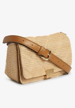 Next Raffia Quilted Standard - Schoudertas - Neutral -Next 3cf3a543a79940269d9c4334cf23ddca