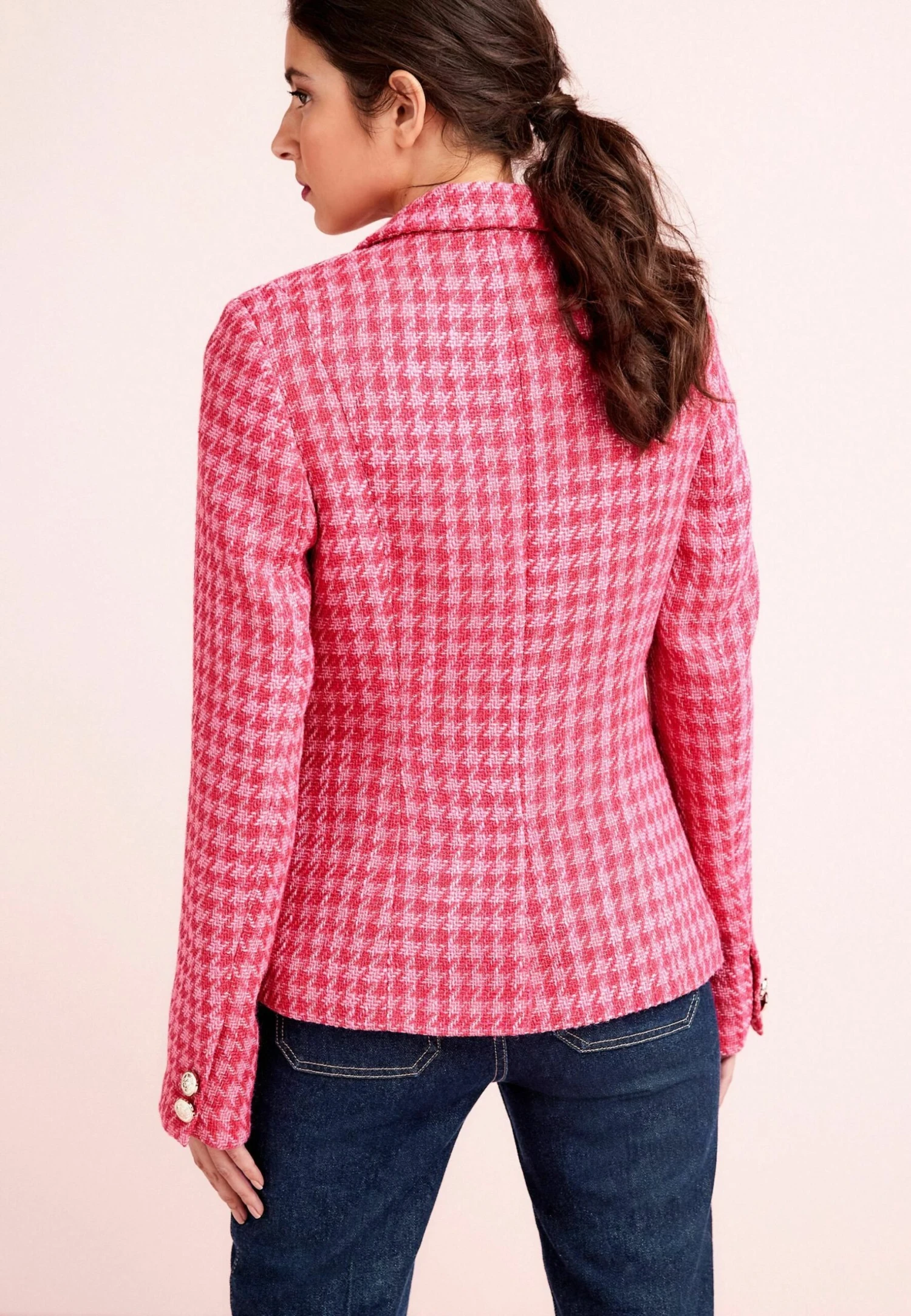 Next Boucle Fitted Standard - Blazer - Pink 4 Next Boucle Fitted Standard - Blazer - Pink - Afbeelding 2