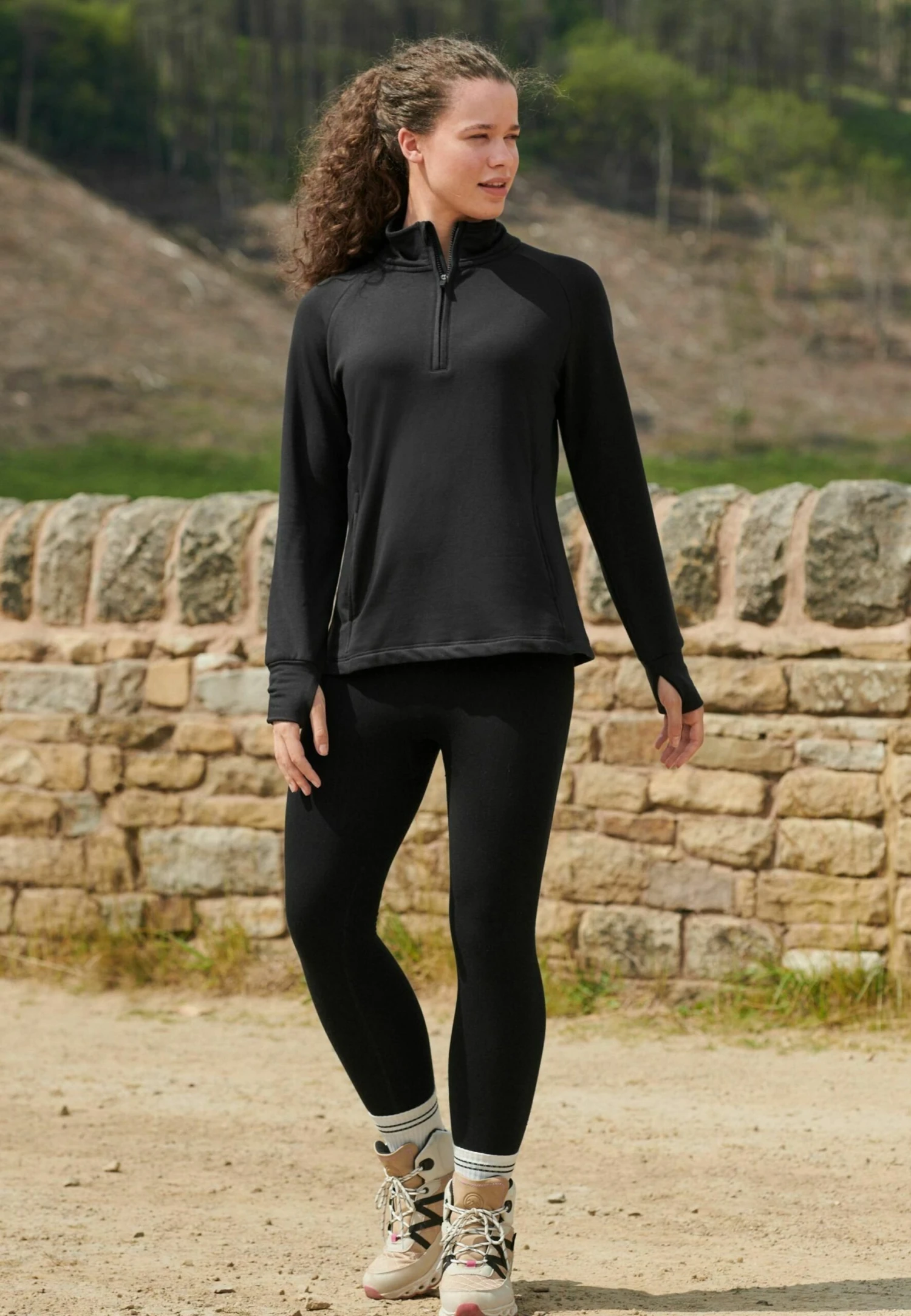 Next Brushed Thermal Half Zip - Sweater - Black 3 Next Brushed Thermal Half Zip - Sweater - Black