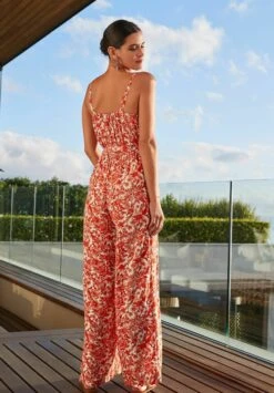 Next Wide Leg Petite - Jumpsuit - Red Floral 7 Next Wide Leg Petite - Jumpsuit - Red Floral -Next 3e1d4d126a5e4e20b582161622b6c5d7