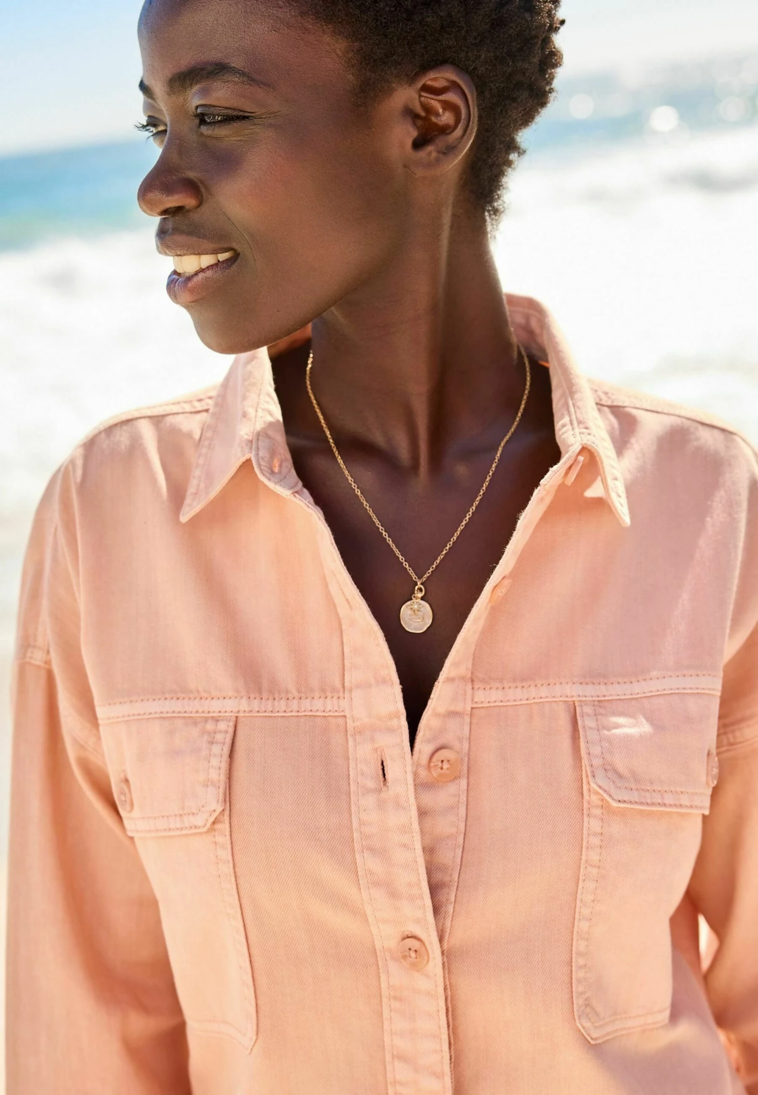 Next Overhemdblouse - Peach Pink 5 Next Overhemdblouse - Peach Pink - Afbeelding 3