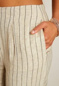 Next Pinstripe Standard - Broek - Cream