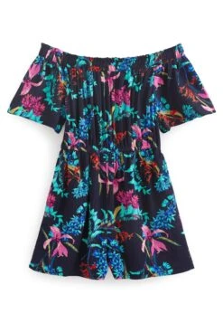 Next Off Shoulder Standard - Jumpsuit - Navy Blue Floral -Next 4214e7278e12452b9a40cd971f3d0610