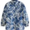Next Overhemdblouse - Blue Palm Print 1 Next Overhemdblouse - Blue Palm Print -Next 42ccfad0d0064ed3b4c184870f604e9e
