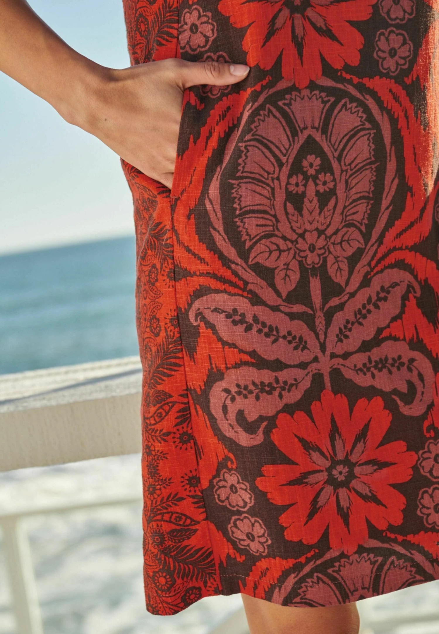 Next Standard - Jurk - Brown Floral Spliced Print 5 Next Standard - Jurk - Brown Floral Spliced Print - Afbeelding 3