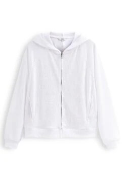 Next Lightweight Summer Through Standard - Sweater Met Rits - White -Next 44c3ed1f93d24f3a8f94471c6f91946e