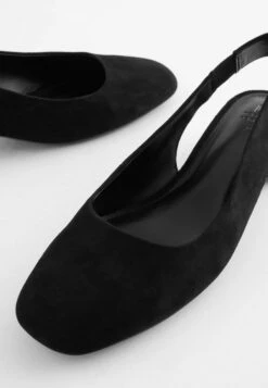 Next Forever Comfort- Slingback Ballerina´S - Black Suede -Next 45cbc4c5fb0648ae961ebbe7e6f1e85a