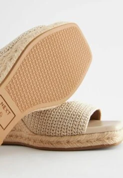 Next Forever Comfort Crochet Wrap Standard - Sandalen Met Sleehak - Natural -Next 462e9aedb898482daa09a722a095ba07