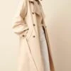 Next Balloon Sleeve BeltedCoat Standard - Trenchcoat - Stone Cream -Next 48bfb24f684743118b1f863bfa582dd6