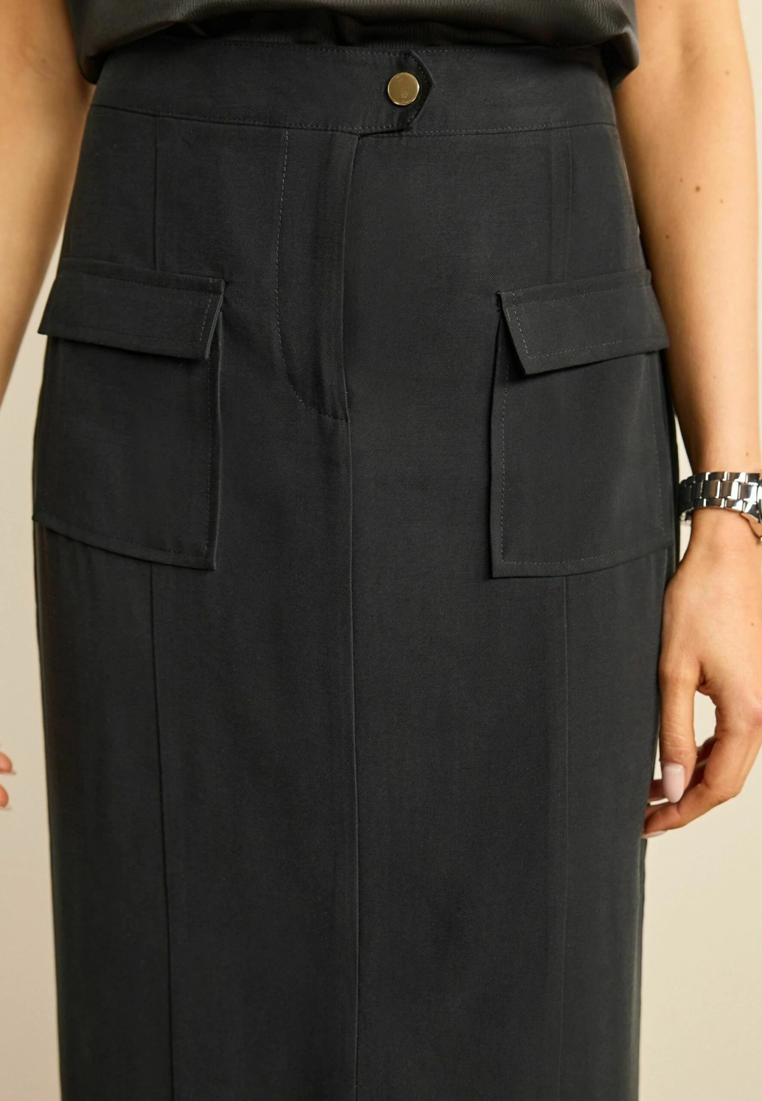 Next Tailored Utility Detail Standard - Maxirok - Black 6 Next Tailored Utility Detail Standard - Maxirok - Black - Afbeelding 4