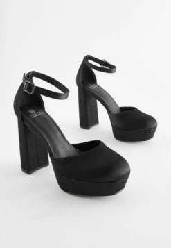 Next Forever Comfort Closed Toe Standard - Plateaupumps - Black -Next 48ee9ce5a1574306b1e646b1c3b7c375