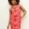 Next Blend Petite - Jurk - Red Floral Print -Next 4cbdfb67db974e96803a673f2d791a1a