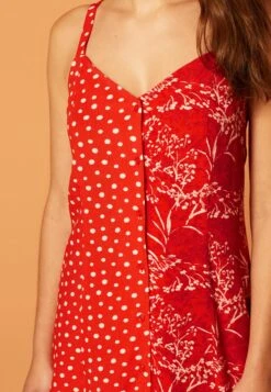 Next Slip Standard - Jurk - Red Floral And Spot Print -Next 4d159a16c4f24e109fca1e5fad43c219