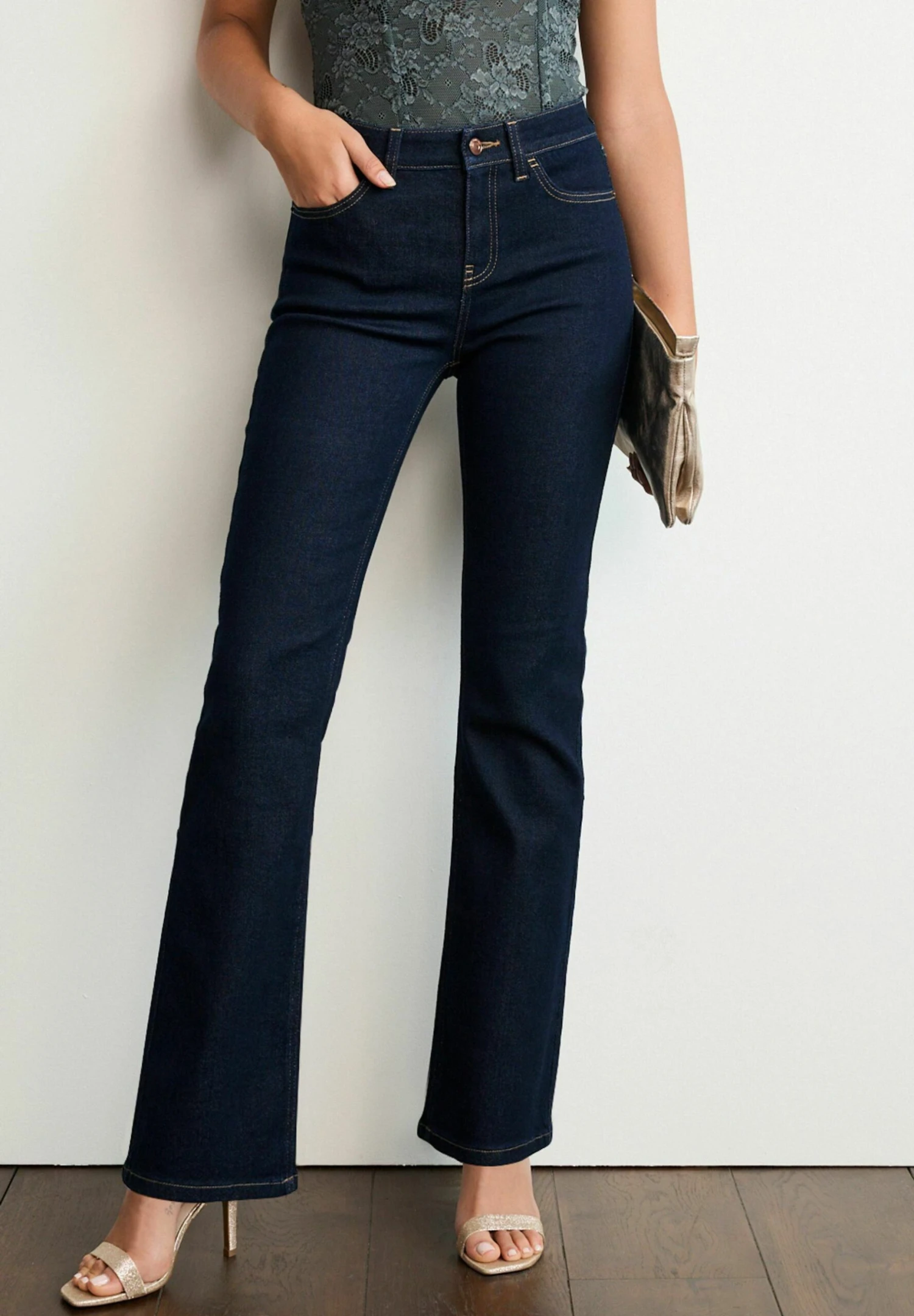 Next Petite - Straight Leg Jeans - Rinse Blue 5 Next Petite - Straight Leg Jeans - Rinse Blue - Afbeelding 3