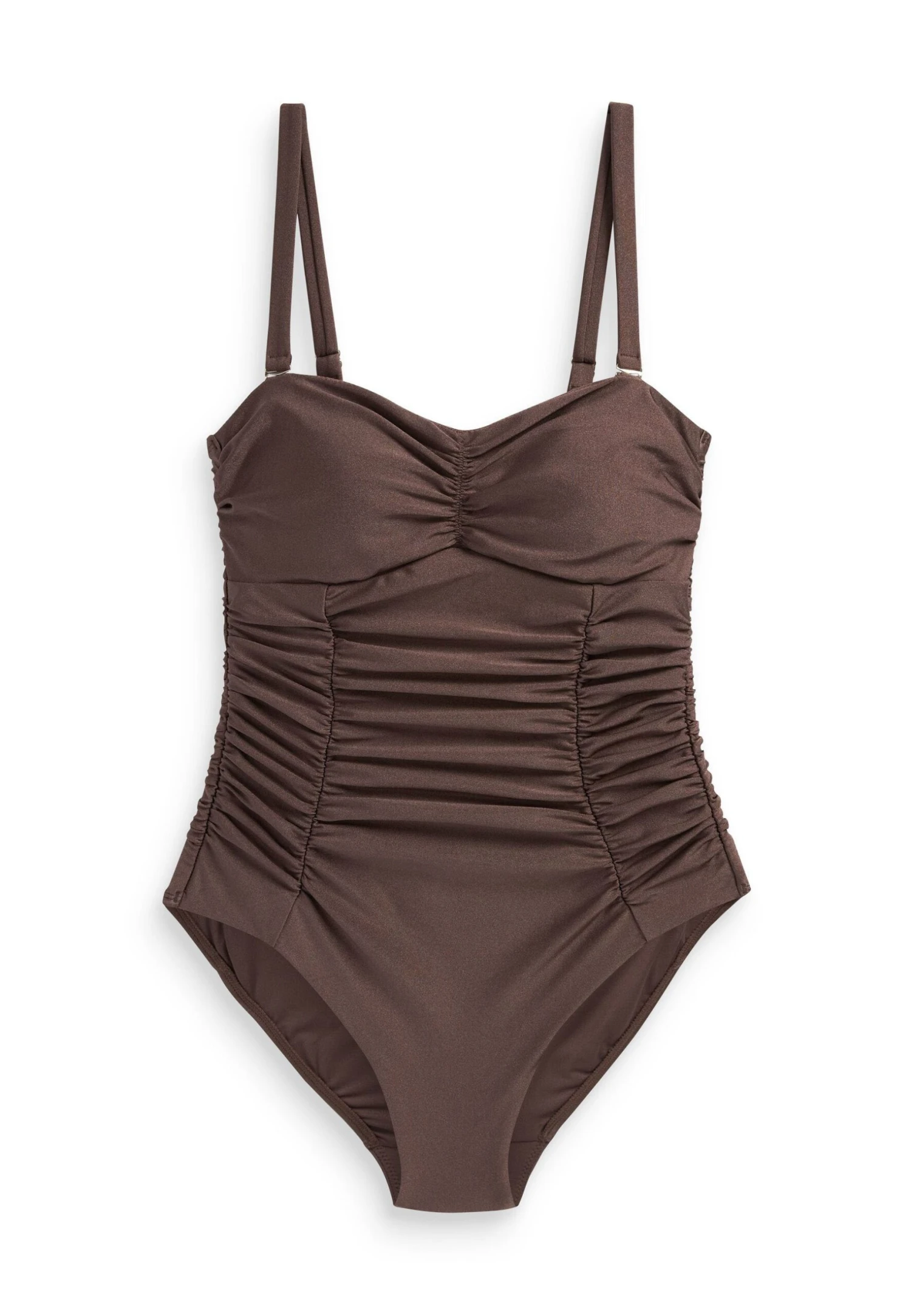 Next Tummy Control Ruched Standard - Badpak - Chocolate Brown Shine 7 Next Tummy Control Ruched Standard - Badpak - Chocolate Brown Shine - Afbeelding 5