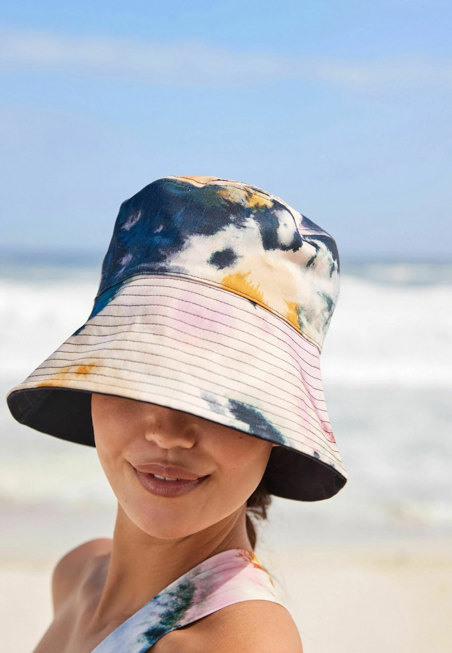 Next Tie Dye Reversible Bucket Standard. - Hoed - Navy Blue 4 Next Tie Dye Reversible Bucket Standard. - Hoed - Navy Blue - Afbeelding 2