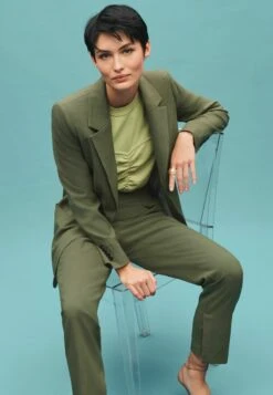 Next Tailored Single Breasted Standard - Halflange Jas - Khaki Green -Next 4fa27b61bf9b49449dbd36b9fb42bb48