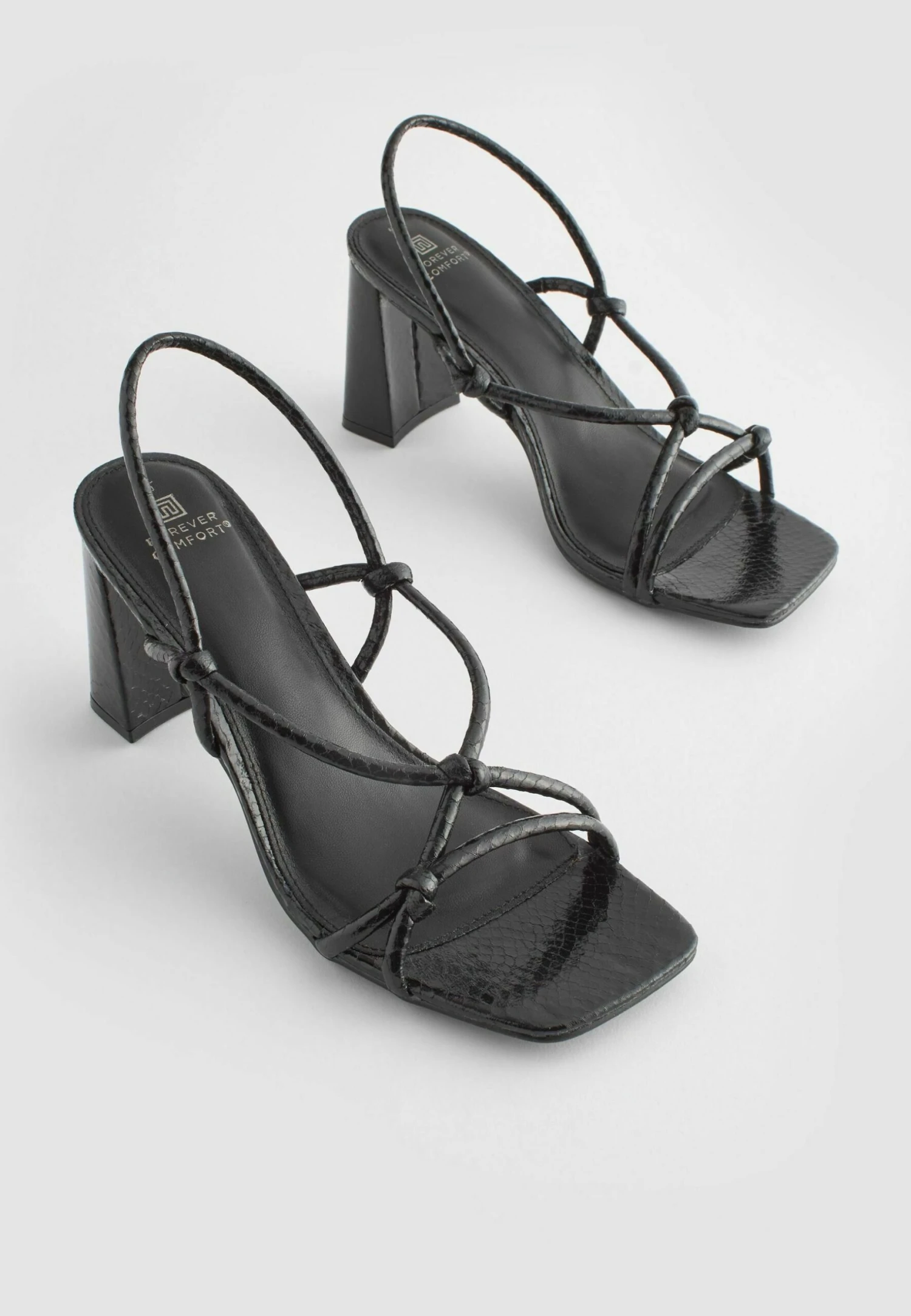 Next Forever Comfort Knotted Standard - Sandalen - Black 6 Next Forever Comfort Knotted Standard - Sandalen - Black - Afbeelding 4