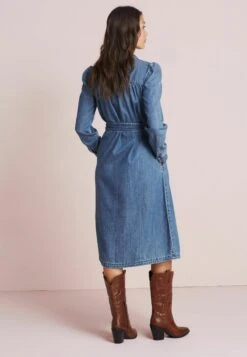 Next Puff Sleeve- Spijkerjurk - Blue -Next 5026004adf6b420d91f0452db90611a4