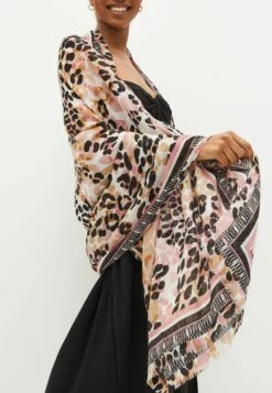 Next Animal Print Lightweight Standard - Sjaal - Pink Cream