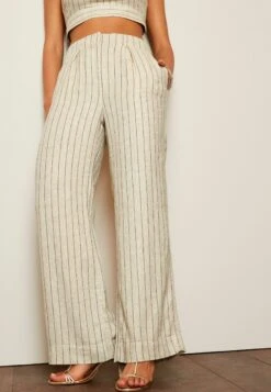 Next Pinstripe Standard - Broek - Cream -Next 52bd2f66cd5d47d7ac10617b272055cf