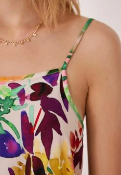 Next Cami Standard - Nachtjapon - Pink Watercolour Floral