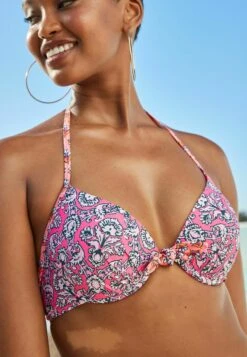 Next Padded Wired Plunge Standard - Bikinitop - Pink -Next 56321f526ddb48fe80e3f0820e35cc0c