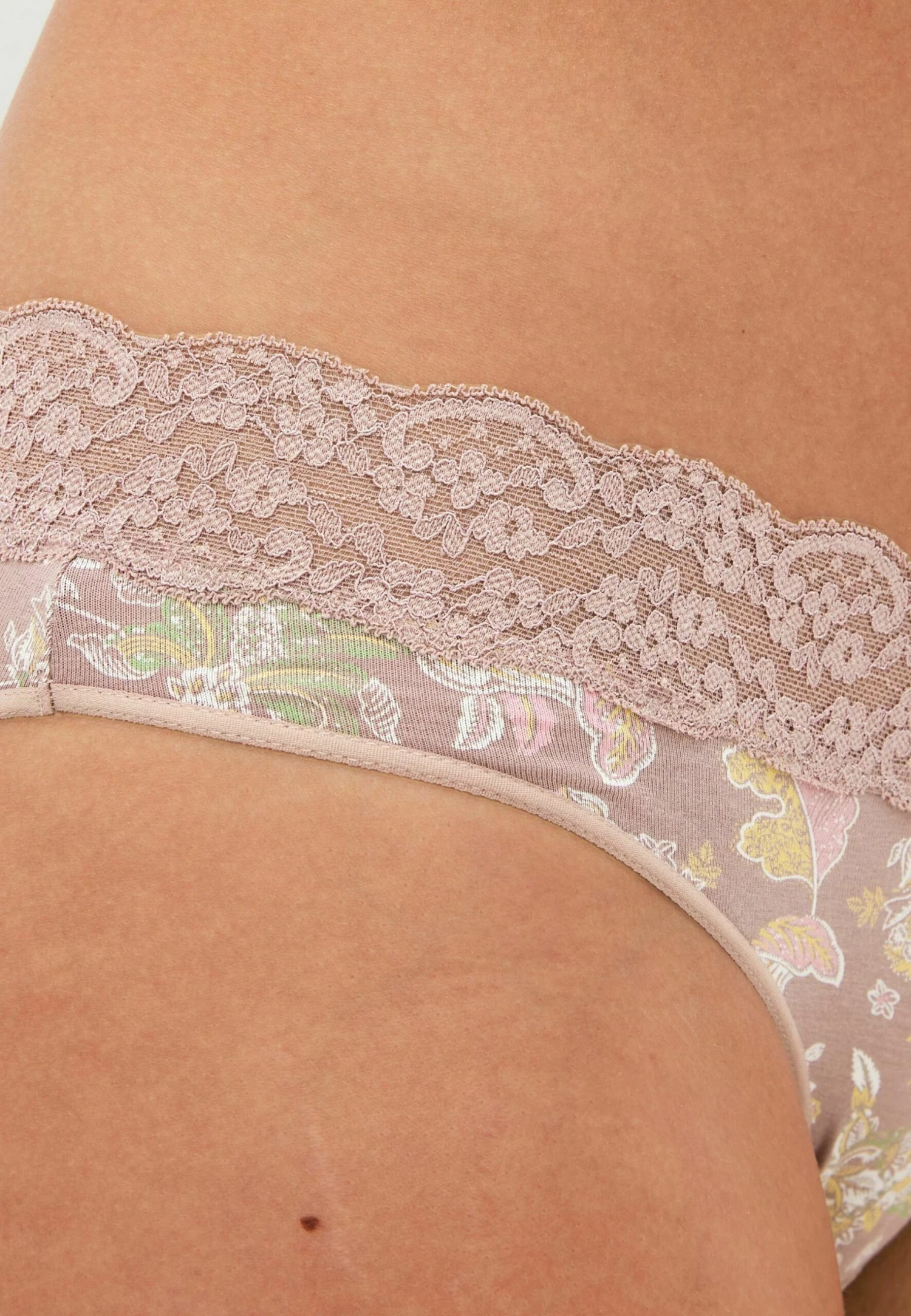 Next Dot Print High LegKnickers 4 Pack - Slip - Pink Green Paisley Floral Print 5 Next Dot Print High LegKnickers 4 Pack - Slip - Pink Green Paisley Floral Print - Afbeelding 3