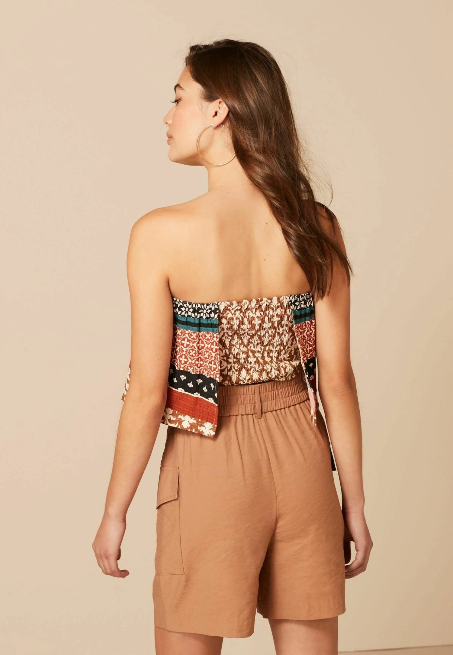 Next Bandana Style Sleeveless Bandeau - Top - Terracotta Printed 4 Next Bandana Style Sleeveless Bandeau - Top - Terracotta Printed - Afbeelding 2