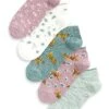 Next 5 Pack - Enkelsokken - Pink/Green/Leopard Animal -Next 5973c734c066469b9b5c6927a10b8fb5
