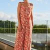 Next Wide Leg Petite - Jumpsuit - Red Floral -Next 59d919f6f01f472d9eae59334b5f34e8