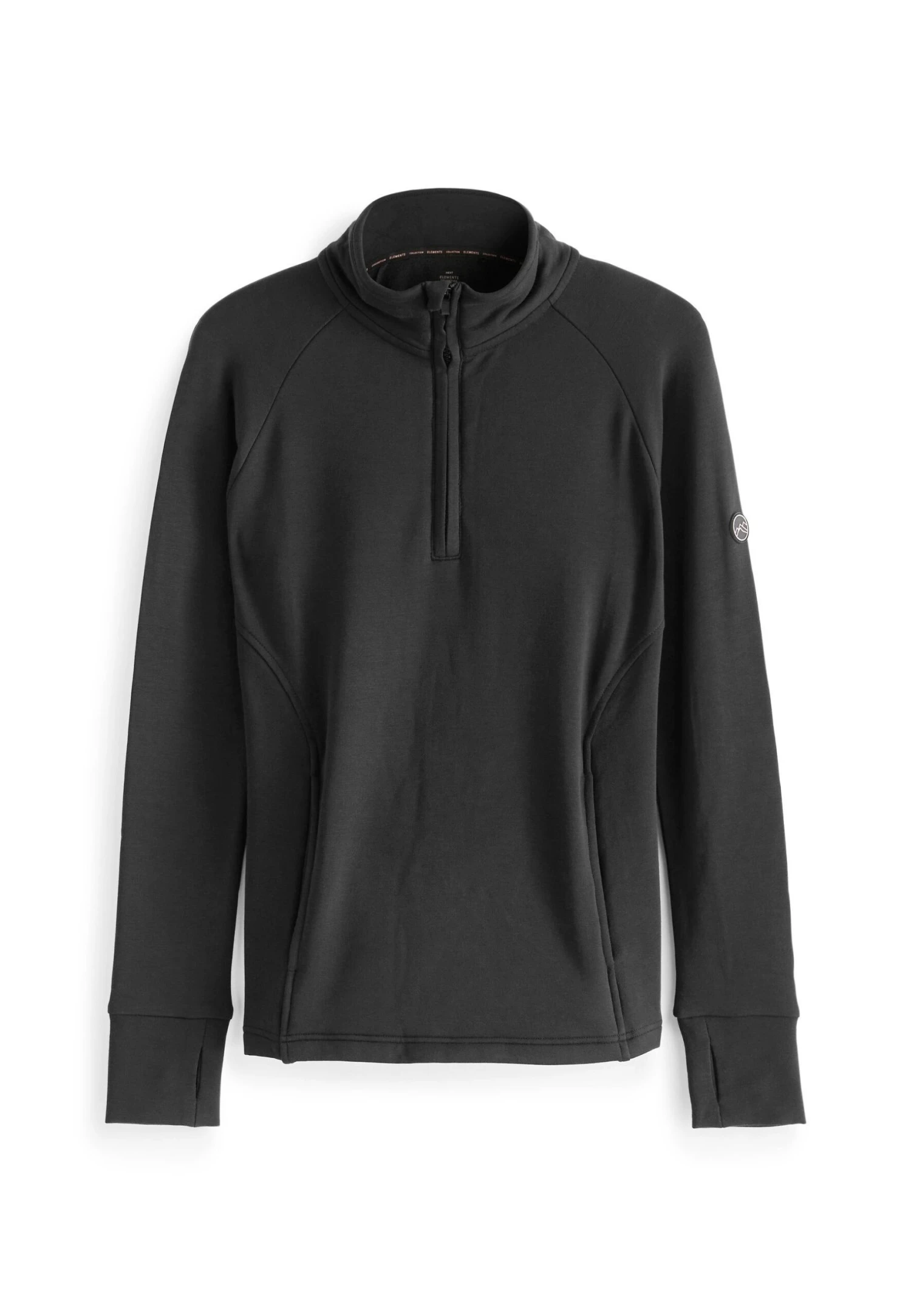 Next Brushed Thermal Half Zip - Sweater - Black 6 Next Brushed Thermal Half Zip - Sweater - Black - Afbeelding 4