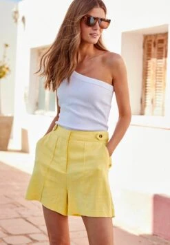 Next Tailored Blend Standard - Shorts - Yellow