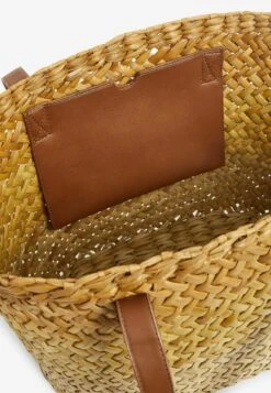 Next Ombre Weave Basket - Handtas - Natural Ochre Yellow -Next 61cb309ad4734ed4b39e068d67fbe29f
