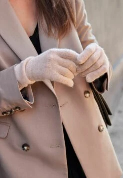 Next Cashmere Gloves - Handschoenen - Oatmeal Cream -Next 6305083dbb05468f934d0d060a076d03