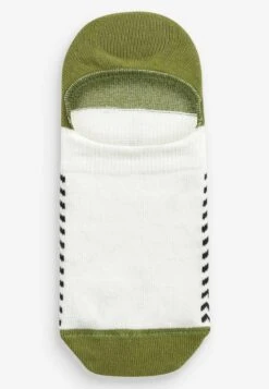 Next Geometric High Cut Invisible 4 Pack - Enkelsokken - White Lime -Next 63c858cc53ac4a0b8213614a14964e6d