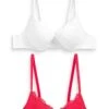 Next 2 Pack Pad Plunge - Push-Up Bh - Red/White