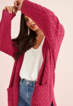 Next Cable- Vest - Raspberry Pink -Next 6b81e63d24d74ee0a5585c6d5ae31687