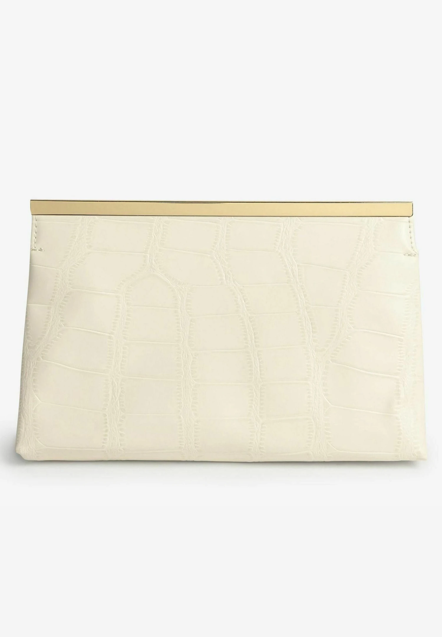 Next Clutch - Bone Cream Croc Effect 4 Next Clutch - Bone Cream Croc Effect - Afbeelding 2