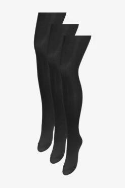 Next 60 Denier Opaque Tights Three Pack - Overknee Kousen- Black
