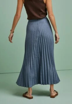 Next Tailored Pleated MidiStandard - Plooirok - Navy Blue -Next 6de45f12f26c44db9c22f1607cf796f6