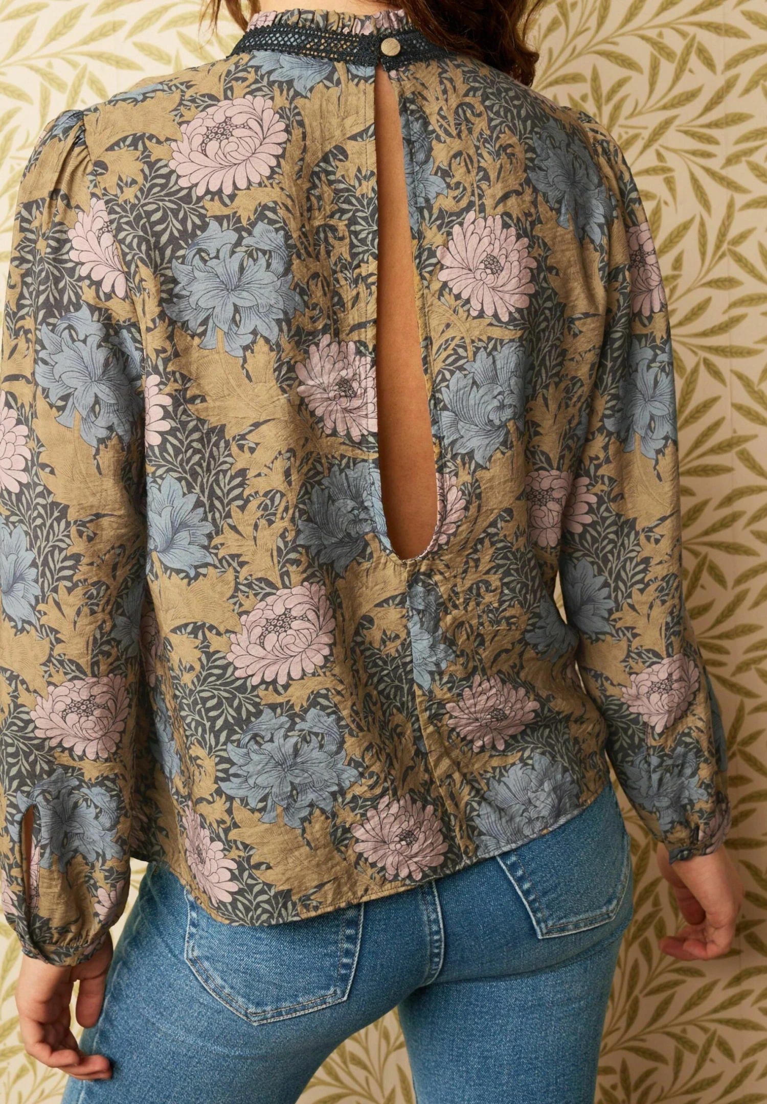 Next Floral - Blouse - Ochre Yellow Floral 4 Next Floral - Blouse - Ochre Yellow Floral - Afbeelding 2