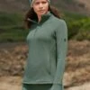Next Brushed Thermal Half Zip - Sweater - Sage Green -Next 701e676028d74555a2fa61fcd5d5869e